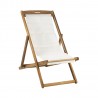 Deck chair FINLAY white
