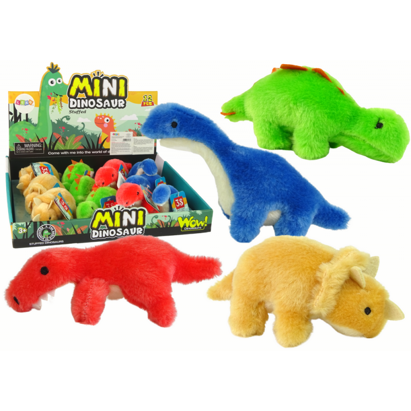Mini Plush Animal Dinosaur 4 Species