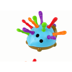 Hedgehog Puzzle Blue Colorful Spikes
