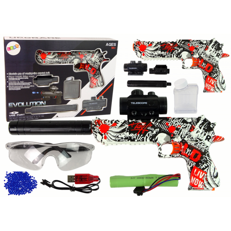 Electric BB gun Colored set 20 meters