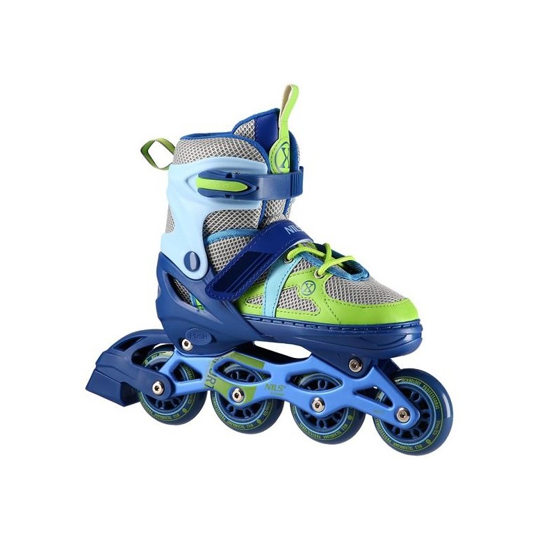 NJ1828A BLUE-GREEN SIZE S(31-34) IN-LINE SKATES NILS EXTREME