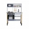 Basia Gray Wooden Kitchen Battery Operated