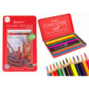 Set of 12 Art Crayons Metal Container