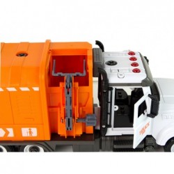 Garbage Truck for Unscrewing and Twisting Accessories Orange