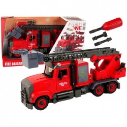 Fire Truck Fire Brigade for Unscrewing Accessories Red