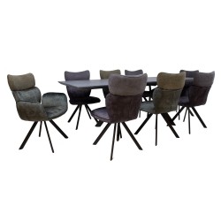 Dining set EDDY-2 table, 8 chairs (10333, 10334)