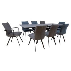 Dining set EDDY-2 table, 8 chairs (10336, 10337)