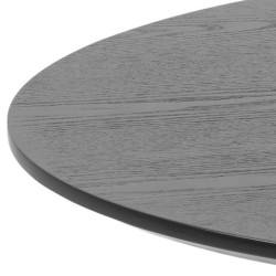 Bar table IBIZA D60xH105cm, black ash