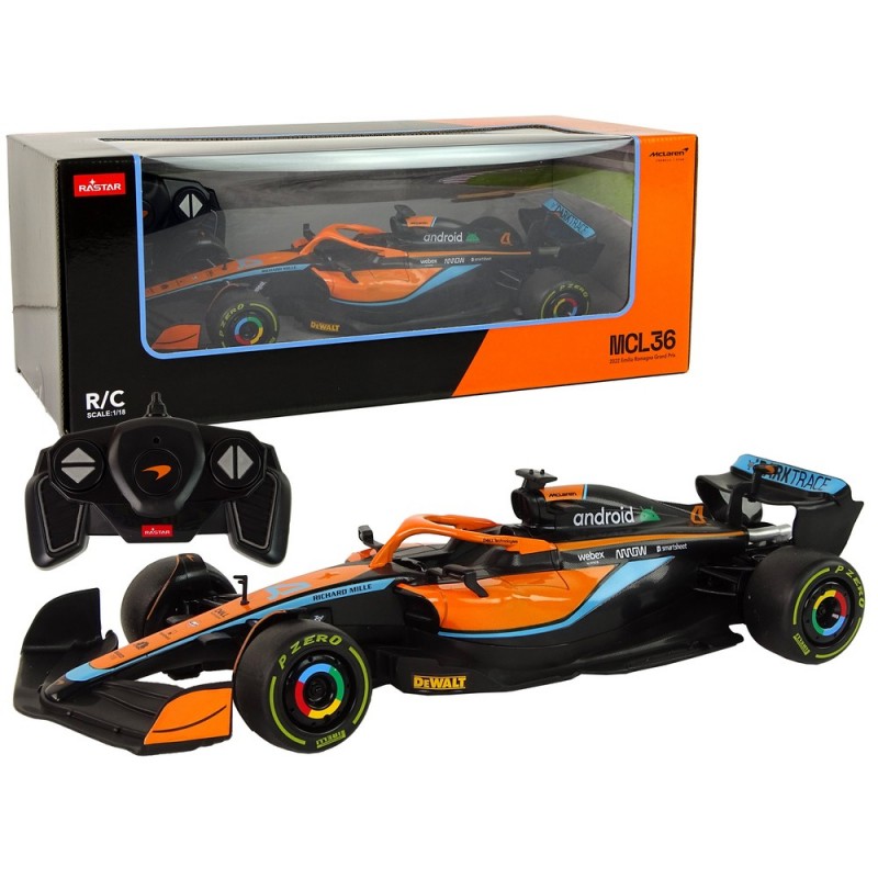 Car R/C McLaren F1 1:18 Racer Orange