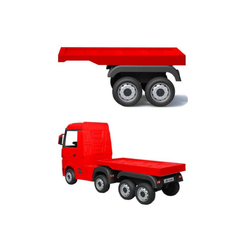 HL358 Mercedes Actros red vehicle semi-trailer