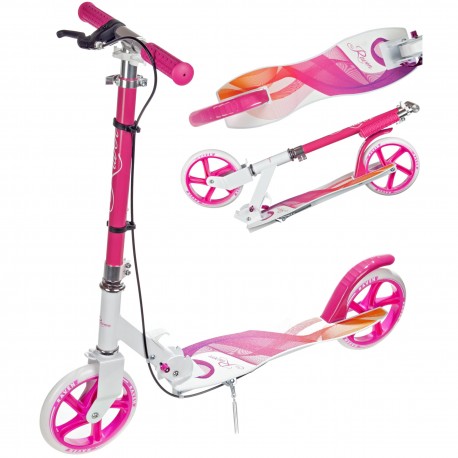 Scooter Raven Anabel 200mm handbrake Orange/Pink