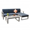 Комплект садовой мебели POSTA угловой диван и стол, бежевый