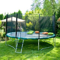 Safety net for trampoline 426x274cm, without poles, black