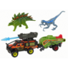 Dinosaurs Set Auto Rocket Orange Semi Trailer