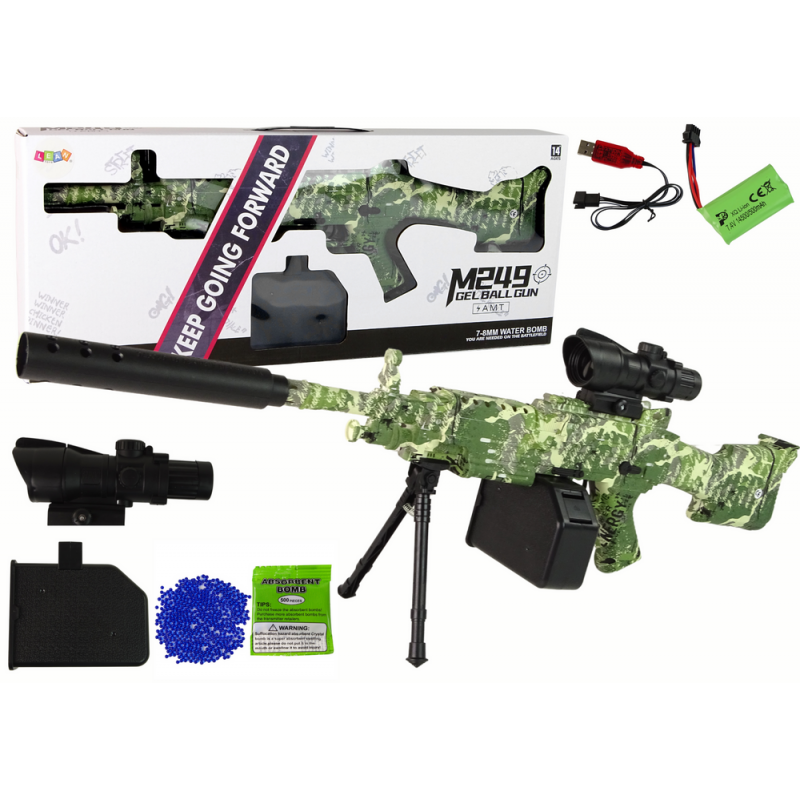 Rifle Water Bullet Gun Green-Grey AMT