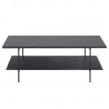 Coffee table ANGUS, 115x60xH40cm, black