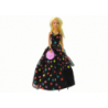 Lucy Doll, Black Polka Dot Dress, Long