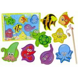 Wooden Set for Catching Sea Animals