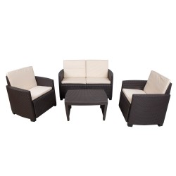 Garden furniture set LIPARI table, bench, 2 chairs