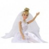 Anlily Bride Doll White Wedding Dress