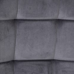 Стул RIMINI 48,5x59xH49,5 88см, обитые седенье, материал покрытия  серая бархатная тка, металлическая ножка