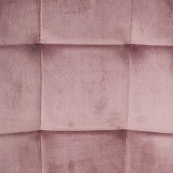 Стул RIMINI 48,5x59xH49,5 88см, обитые седенье, материал покрытия  розовая бархатная ткань, металлическая ножка