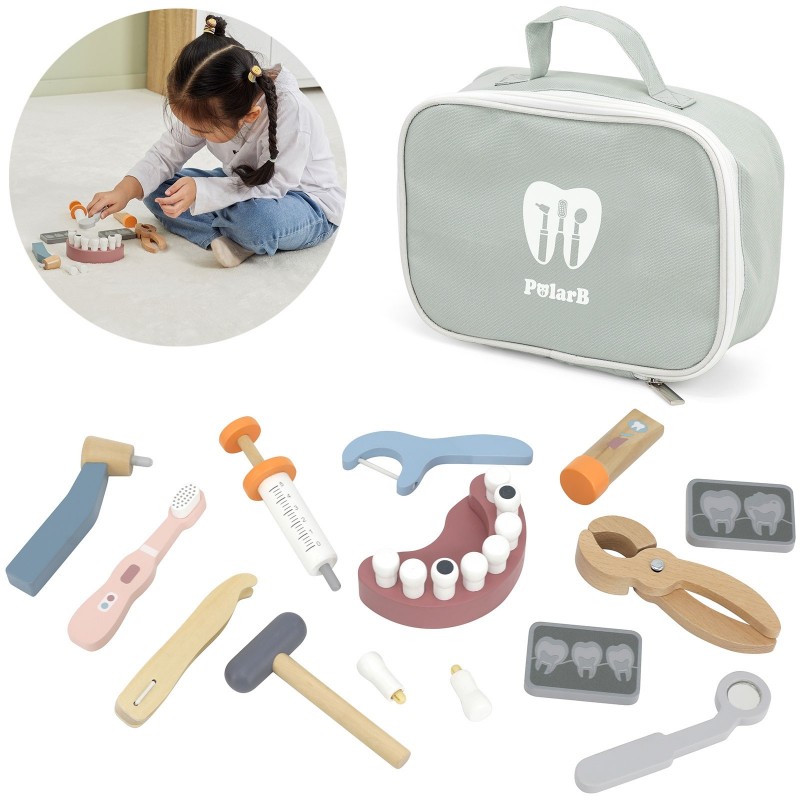 VIGA PolarB Wooden Dentist Set Bag