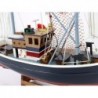 Wooden Navy Blue Collector's Model Ship