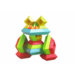 Set of Geometric Figures Building Toys bricks.