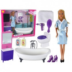 Children's Doll Bathrobe Toilet Bathtub Bathroom