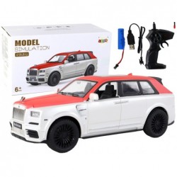 Car R/C 1:20 White and Red Pilot Car