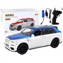 Car R/C 1:20 White and Blue Remote Controlled