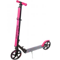 Big wheels scooter Dots 200mm Black/Pink