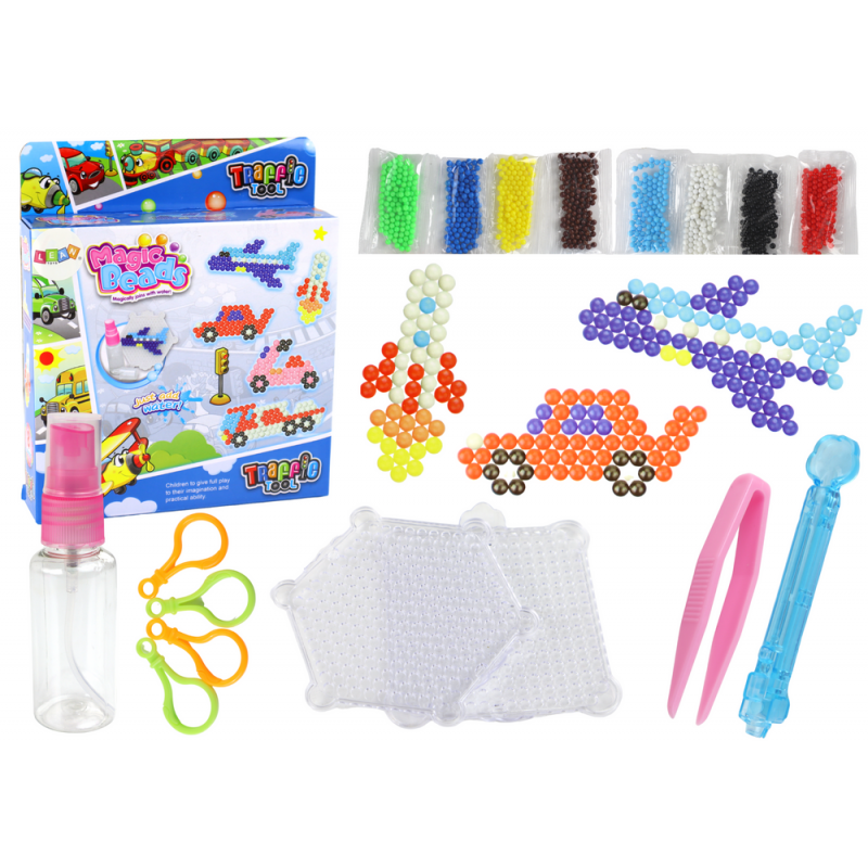Water Beads Set DIY Magic Beads 8 Colors Means of Transportation