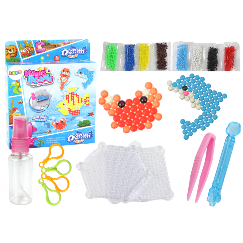 DIY Water Beads Set Magic Beads 8 Colors Sea Animals