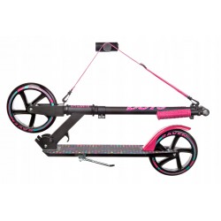 Big wheels scooter Dots 200mm Black/Pink