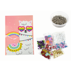 DIY Set Sequins High Heels Owl Frame Colorful