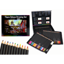 Drawing Set, Crayons in a...