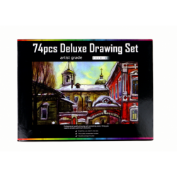 Drawing Set, Crayons in a Box, 74 pcs. XXL