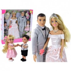 Anlily Children's Dolls Young Couple With Children