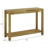 Side table CHICAGO NEW 120x40xH86cm, oak