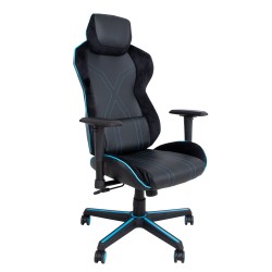 Геймерское кресло MASTER-1 черный синий