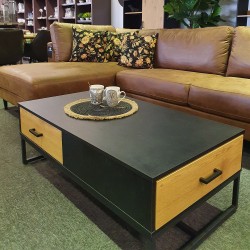 Coffee table AMSTERDAM 110x60xH40cm, oak black