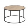 Coffee table SEAFORD D80xH45cm, oak
