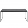 Coffee table INFINITY, 120x60xH48cm, black marble