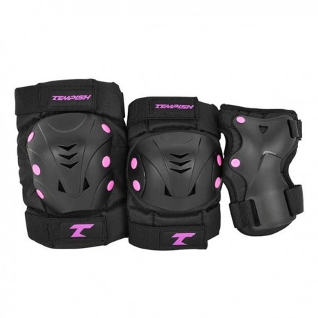 Tempish TAKY set of knee elbows and wrist protectors Pink Size S