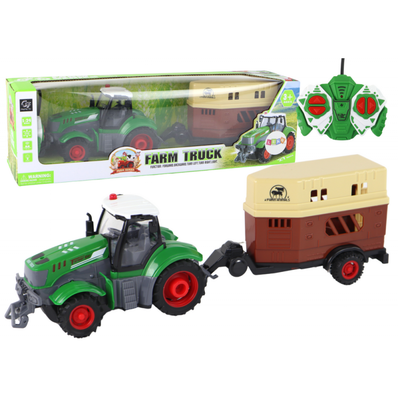 RC Tractor Remote Controlled Tractor Agricultural Machine Trailer Remote Control 1:24