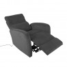 Tugitool recliner SAHARA tumehall, 79x90xH102cm, vineer, metall