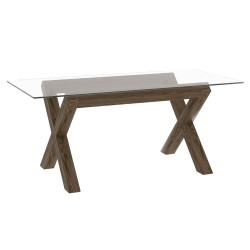 Dining table TURIN 180x90xH75cm, smoky oak