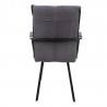 Chair EDDY with armrests, grey